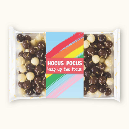 Doosje chocolade | Hocus pocus, keep up the focus!