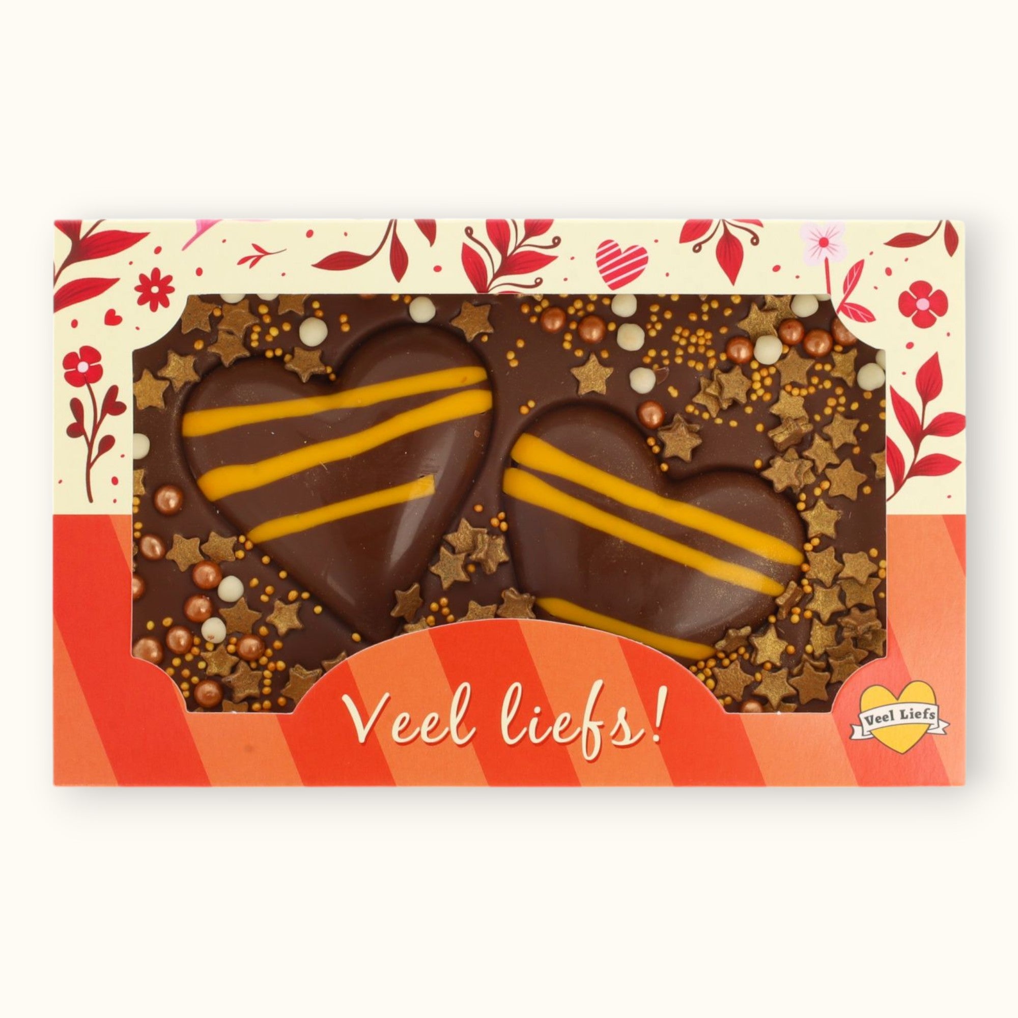 Choco bar hart | Veel liefs!