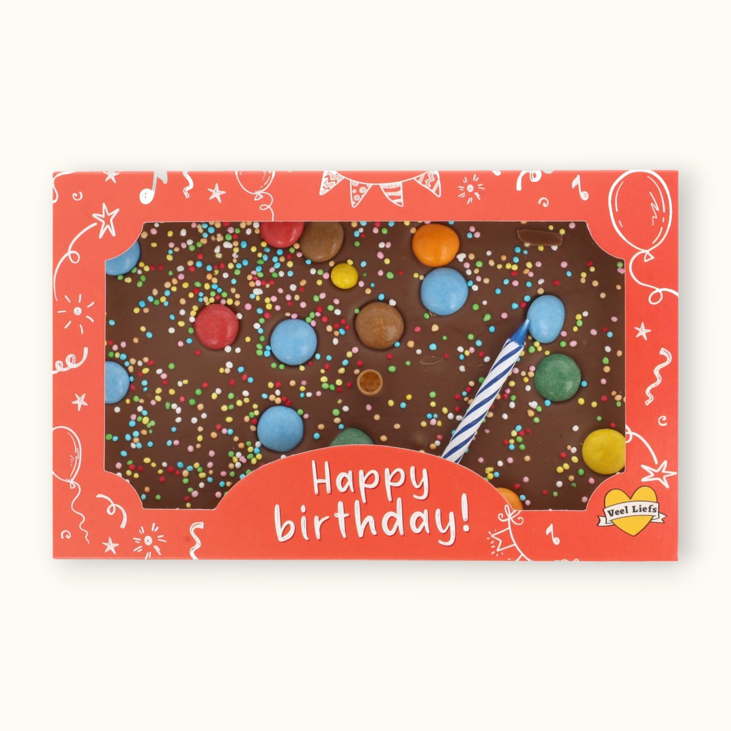 Choco bar met kaarsje | Happy birthday!