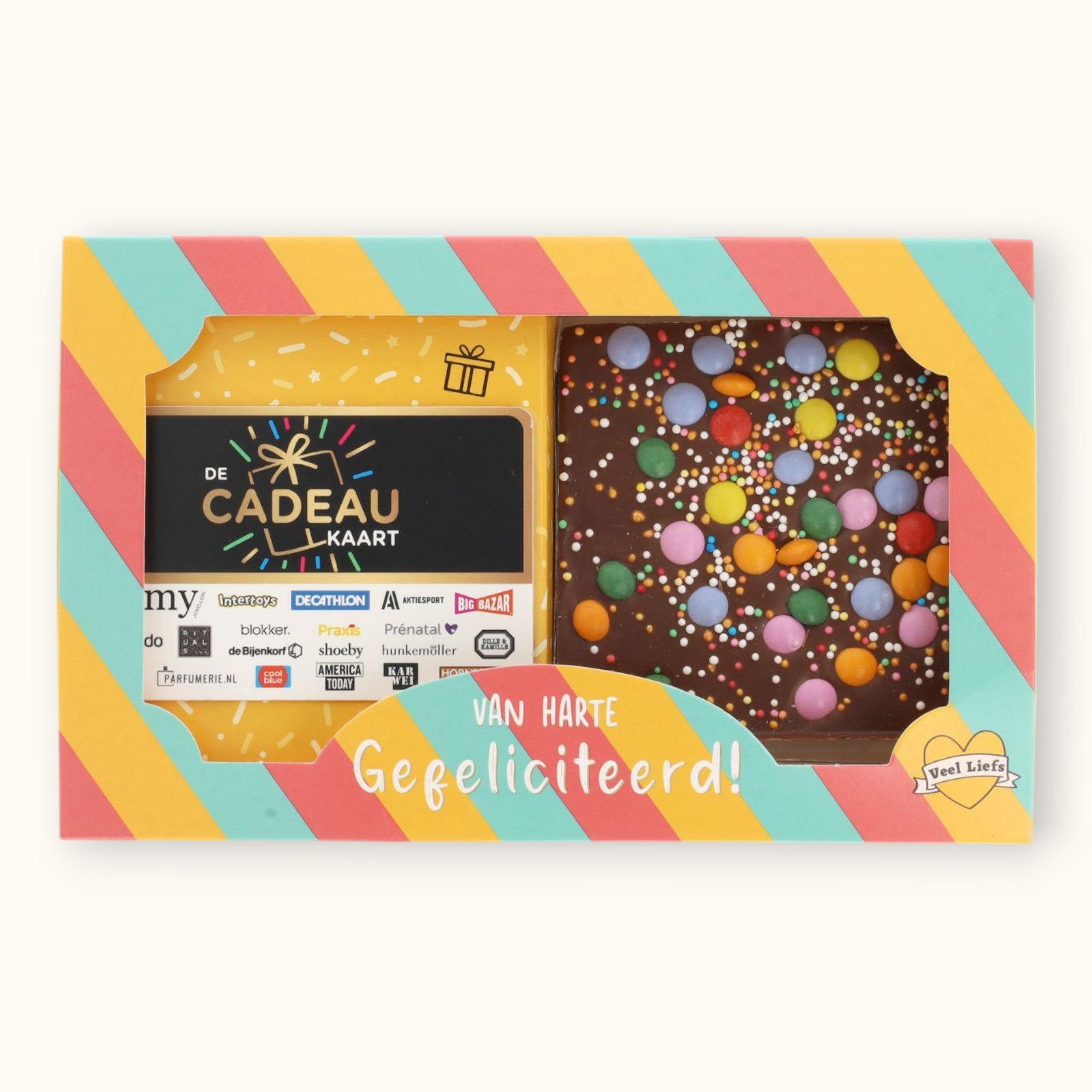 CadeaukaartKado | Gefeliciteerd! | choco bar