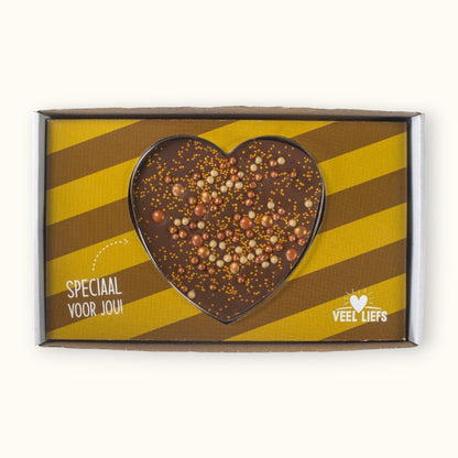 Chocolade hart | Goud